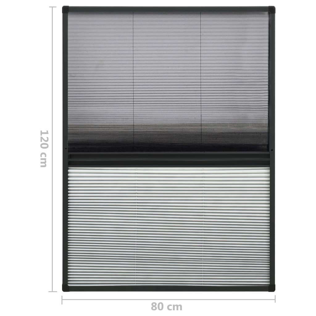 Plisse Insect Screen For Windows Aluminium With Shade