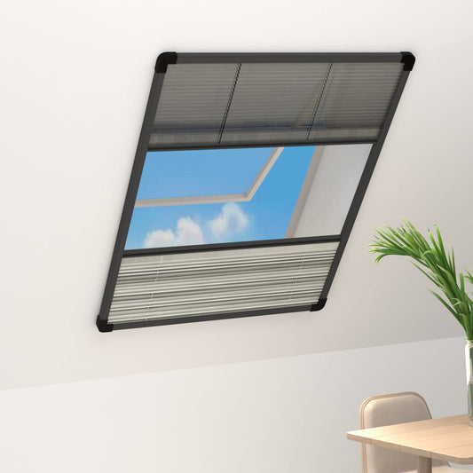 Plisse Insect Screen For Windows Aluminium With Shade