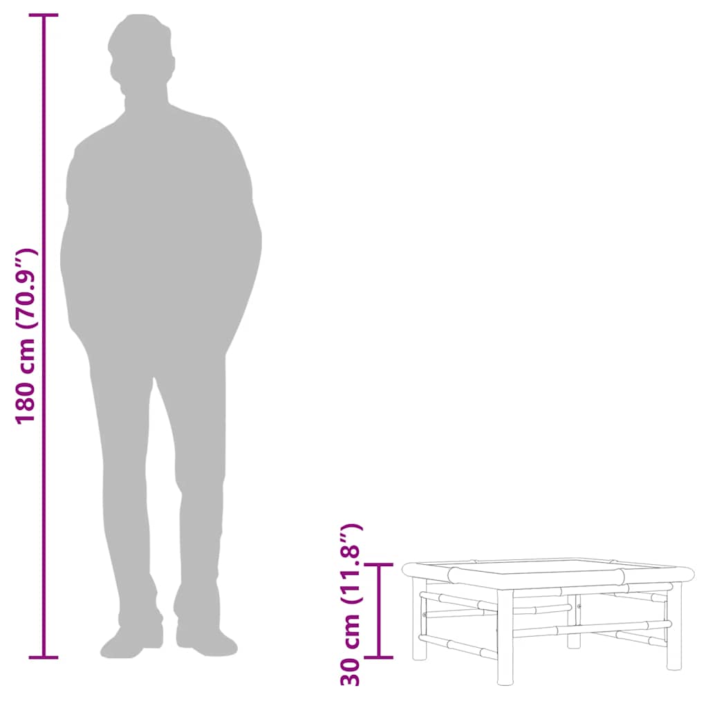 Garden 65X65X30 Cm Bamboo