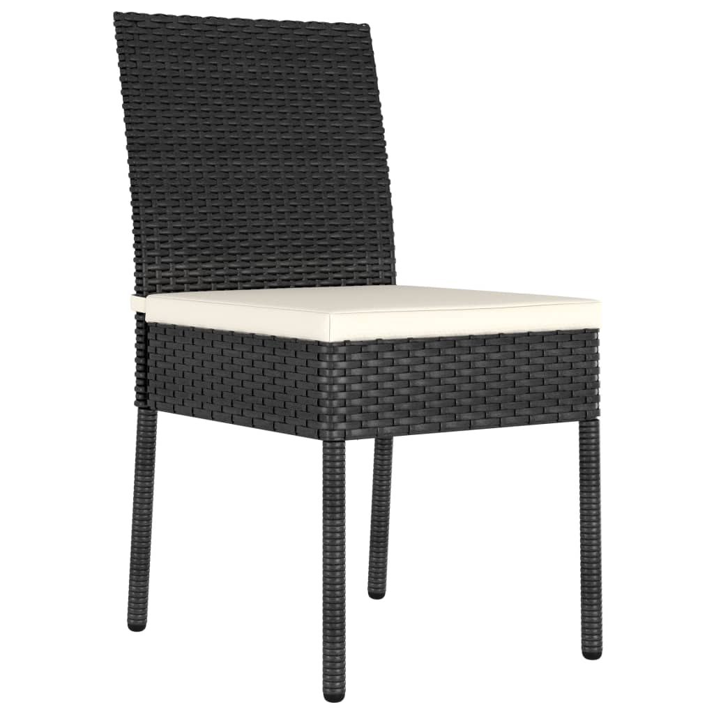 Garden Dining Chairs 2 Pcs Poly Rattan