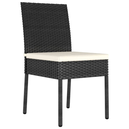 Garden Dining Chairs 2 Pcs Poly Rattan