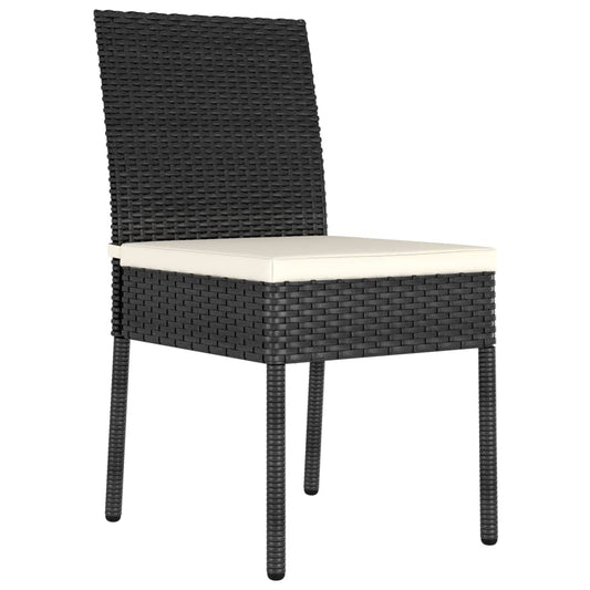 Garden Dining Chairs 2 Pcs Poly Rattan