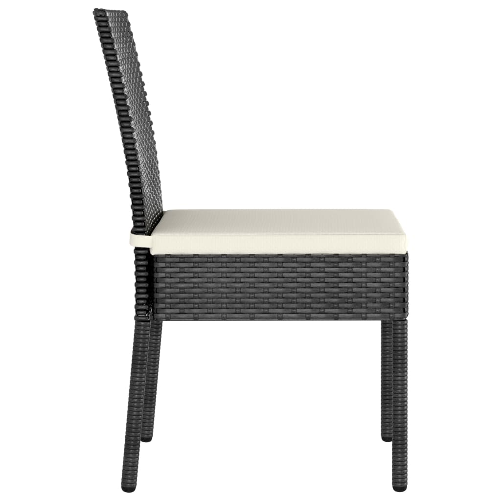 Garden Dining Chairs 2 Pcs Poly Rattan