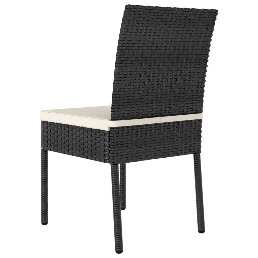 Garden Dining Chairs 2 Pcs Poly Rattan