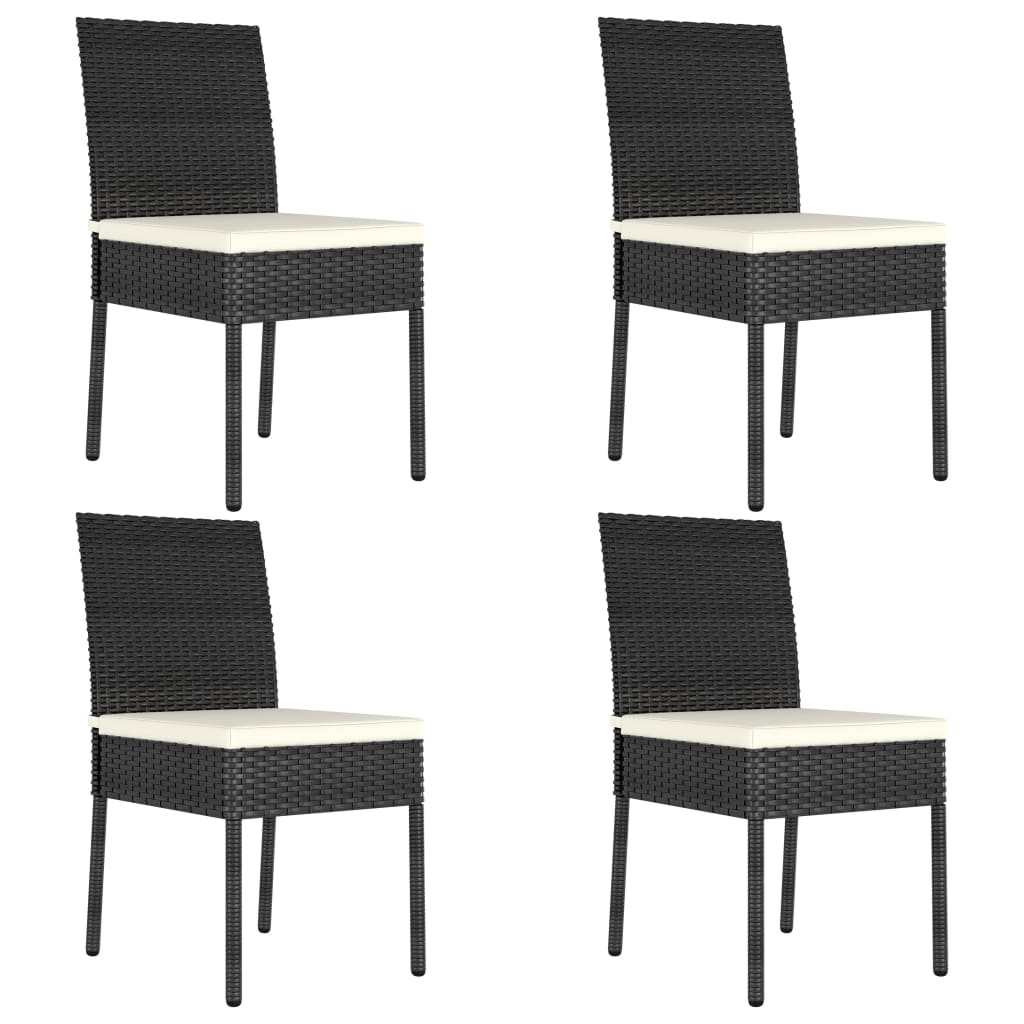 Garden Dining Chairs 2 Pcs Poly Rattan