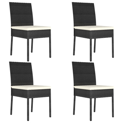 Garden Dining Chairs 2 Pcs Poly Rattan