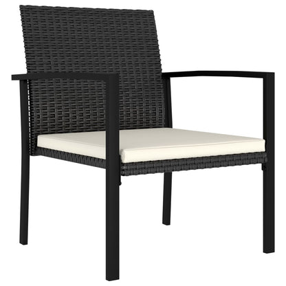 Garden Dining Chairs 2 Pcs Poly Rattan