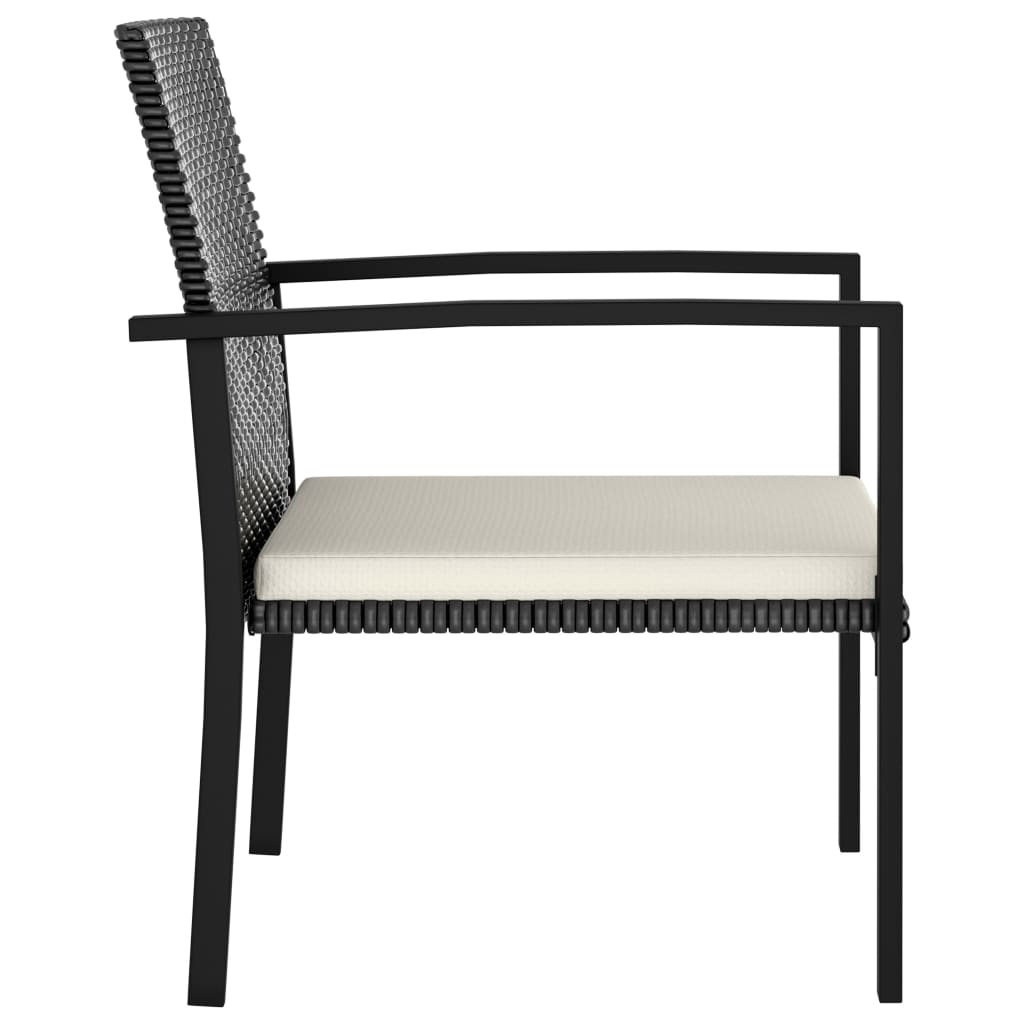 Garden Dining Chairs 2 Pcs Poly Rattan