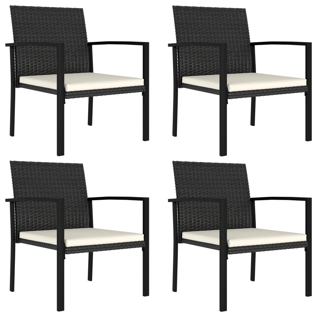 Garden Dining Chairs 2 Pcs Poly Rattan