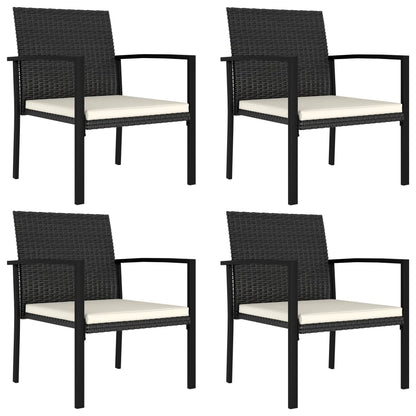 Garden Dining Chairs 2 Pcs Poly Rattan