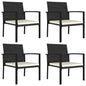 Garden Dining Chairs 2 Pcs Poly Rattan