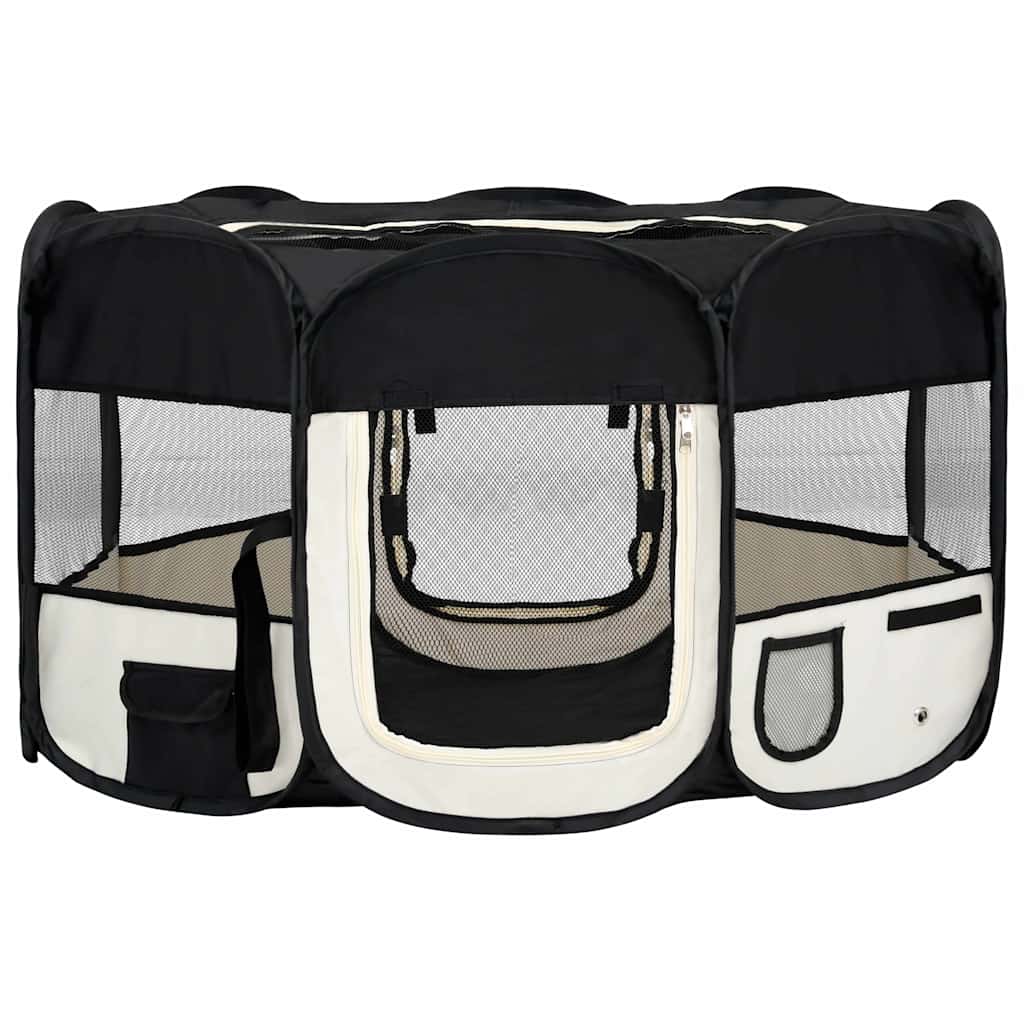 Foldable Dog Playpen With Carrying Bag
