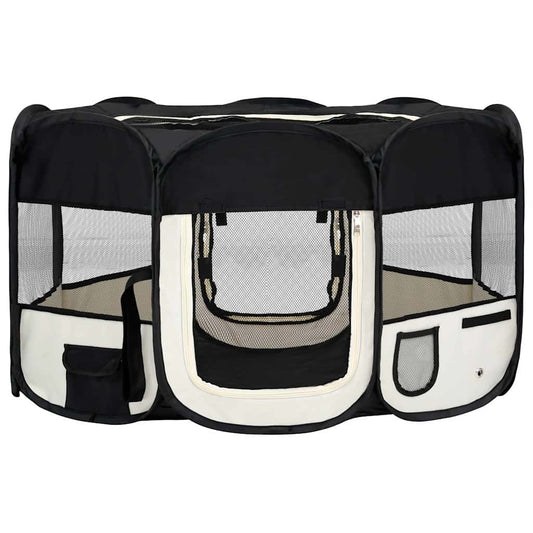 Foldable Dog Playpen With Carrying Bag