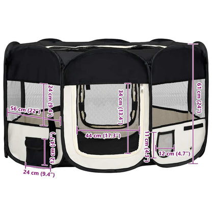 Foldable Dog Playpen With Carrying Bag