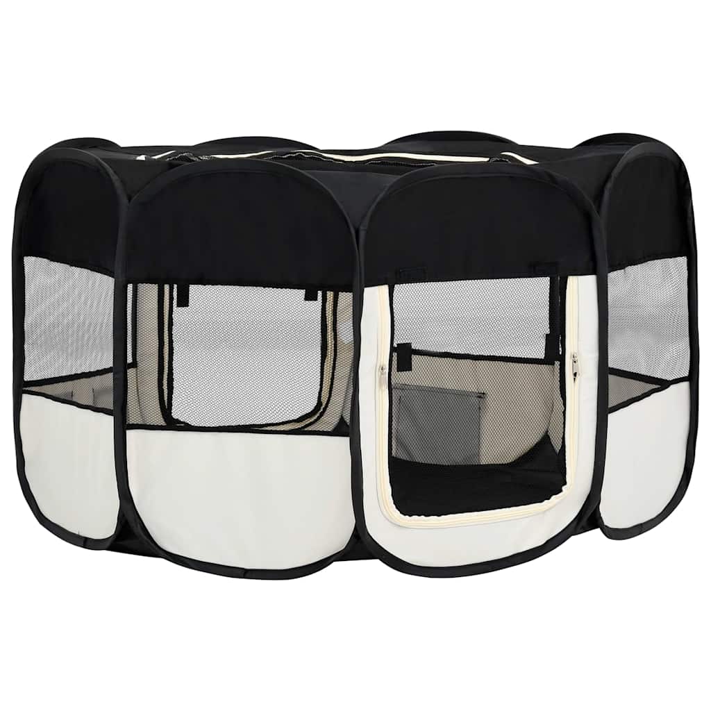 Foldable Dog Playpen With Carrying Bag