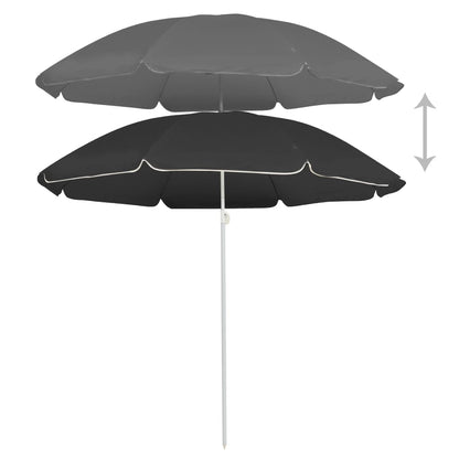 Garden Parasol With Steel Pole 180 Cm