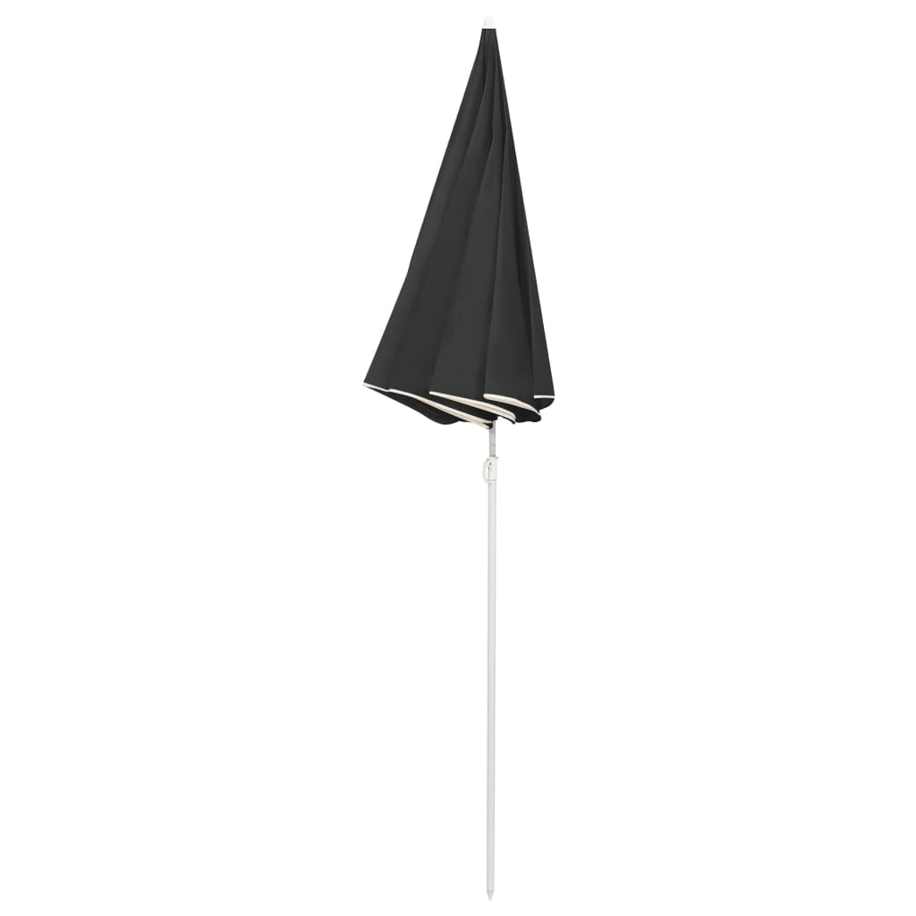 Garden Parasol With Steel Pole 180 Cm