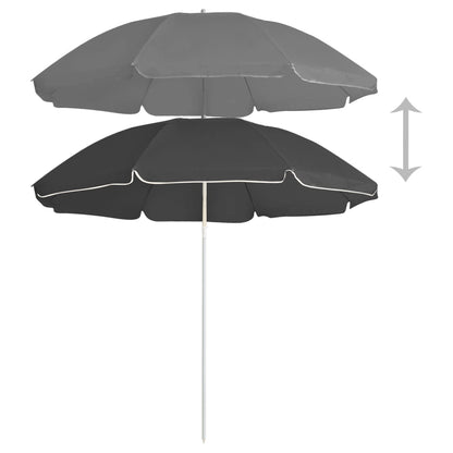 Garden Parasol With Steel Pole 180 Cm
