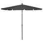 Garden Parasol With Pole 210X140 Cm