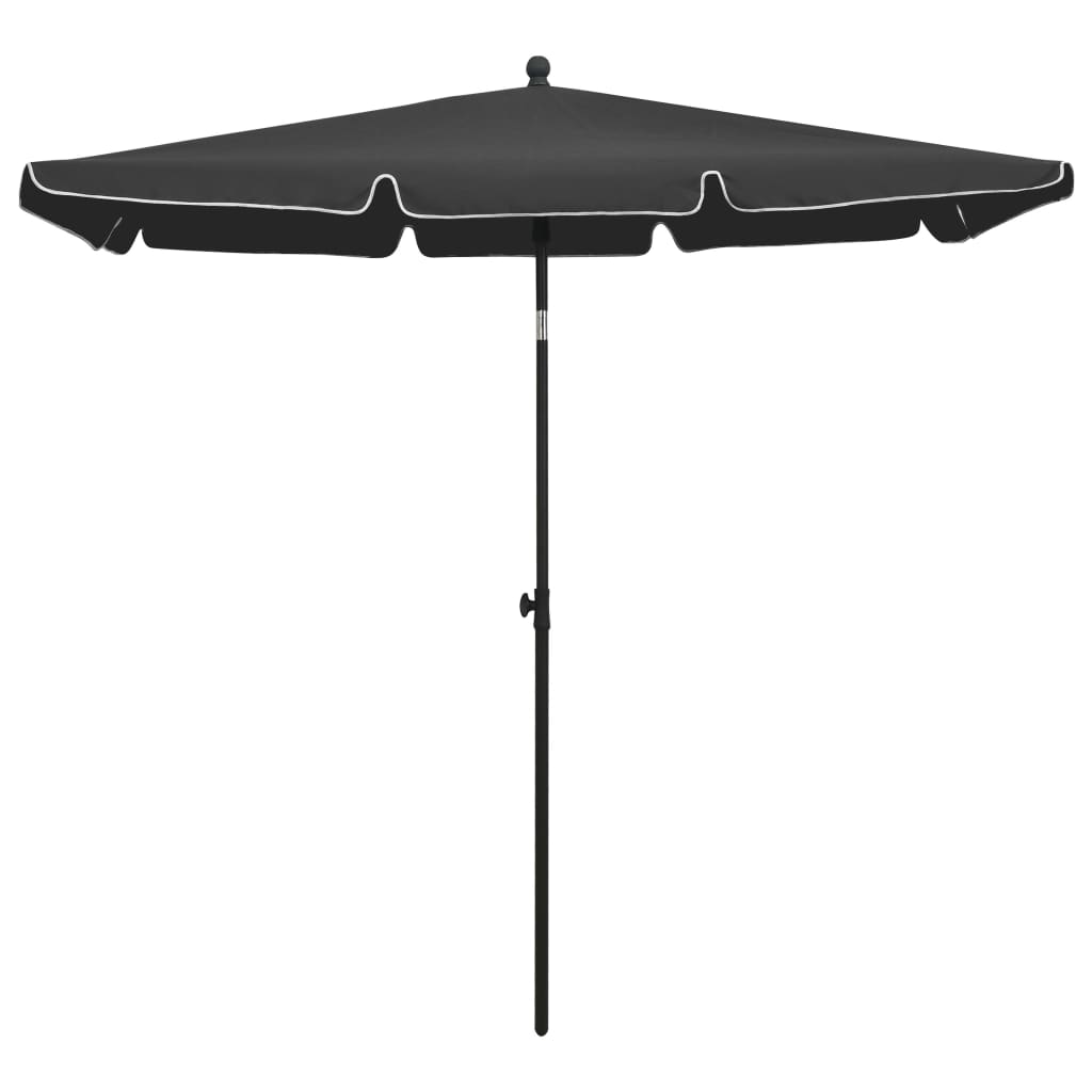 Garden Parasol With Pole 210X140 Cm