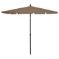 Garden Parasol With Pole 210X140 Cm