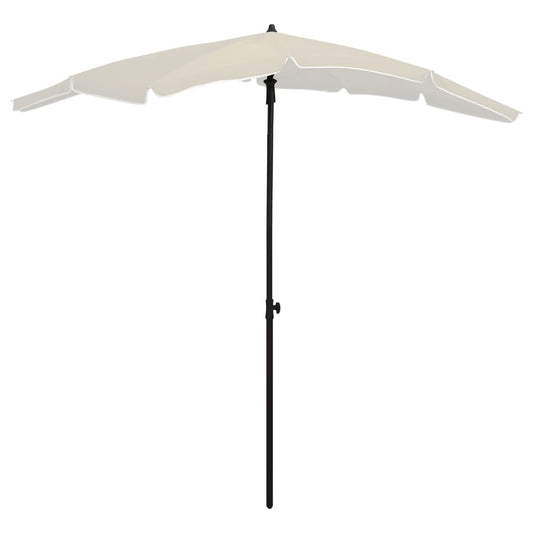 Garden Parasol With Pole 200X130 Cm