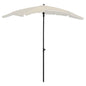 Garden Parasol With Pole 200X130 Cm