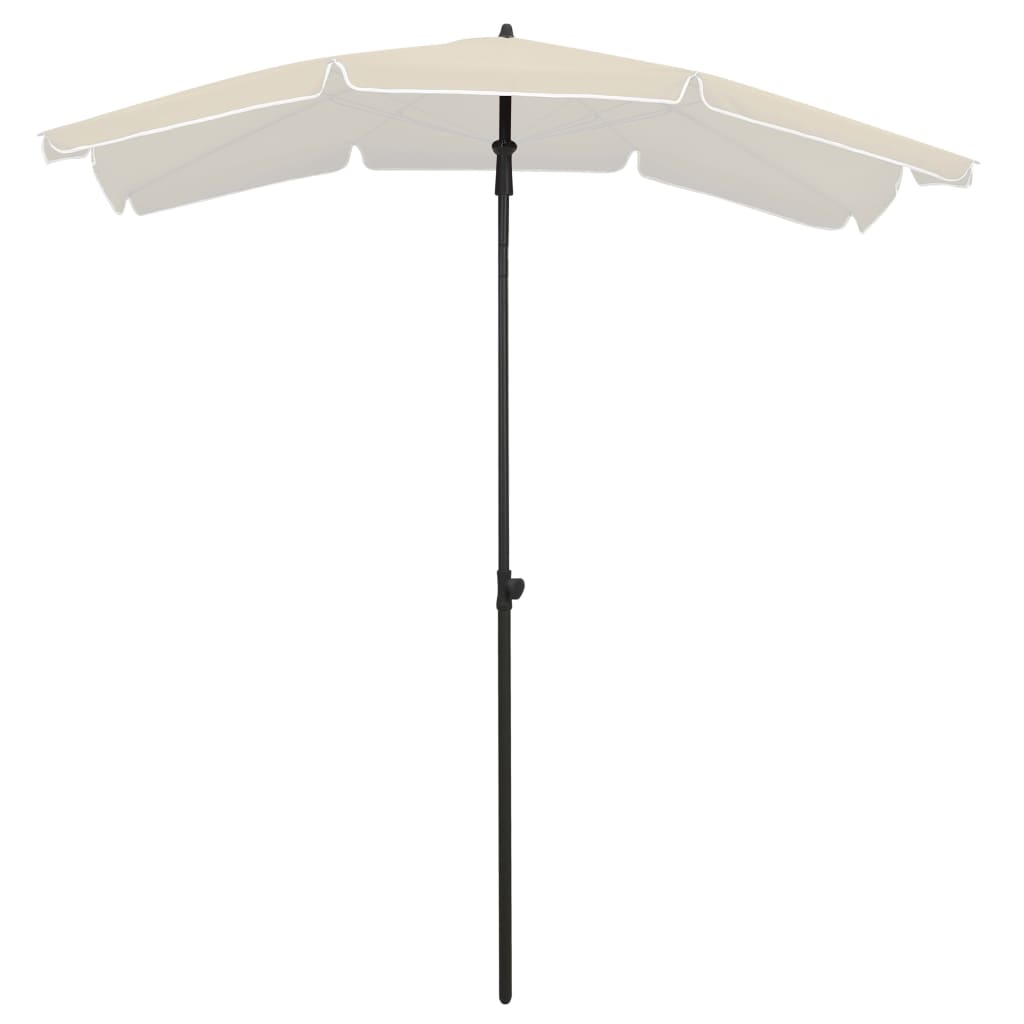 Garden Parasol With Pole 200X130 Cm