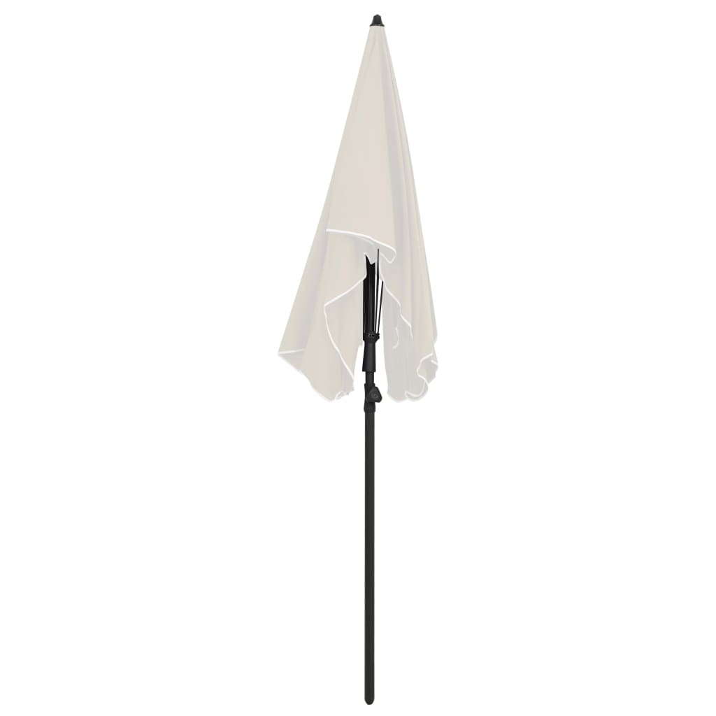 Garden Parasol With Pole 200X130 Cm