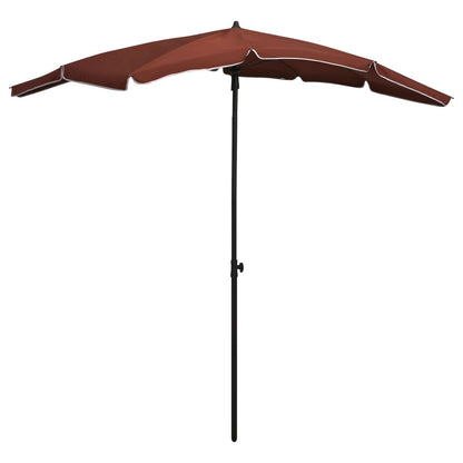 Garden Parasol With Pole 200X130 Cm