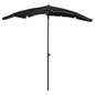 Garden Parasol With Pole 200X130 Cm