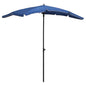 Garden Parasol With Pole 200X130 Cm