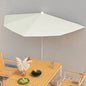 Garden Half Parasol With Pole 180X90 Cm