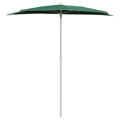 Garden Half Parasol With Pole 180X90 Cm
