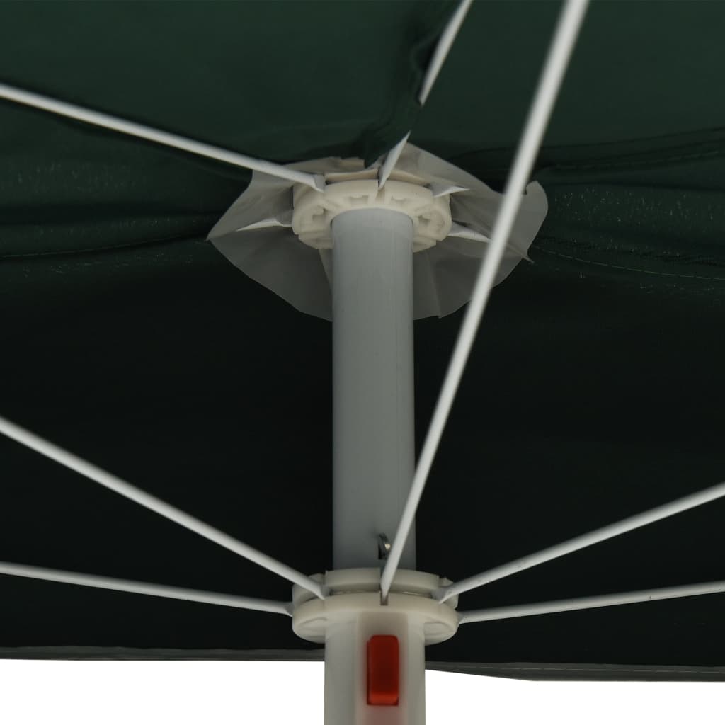 Garden Half Parasol With Pole 180X90 Cm