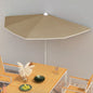 Garden Half Parasol With Pole 180X90 Cm