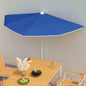 Garden Half Parasol With Pole 180X90 Cm