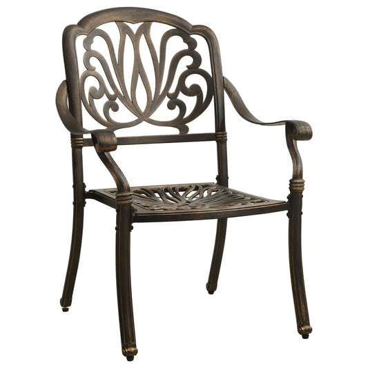 Garden Chairs 2 Pcs Cast Aluminium