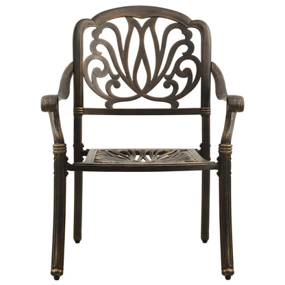 Garden Chairs 2 Pcs Cast Aluminium