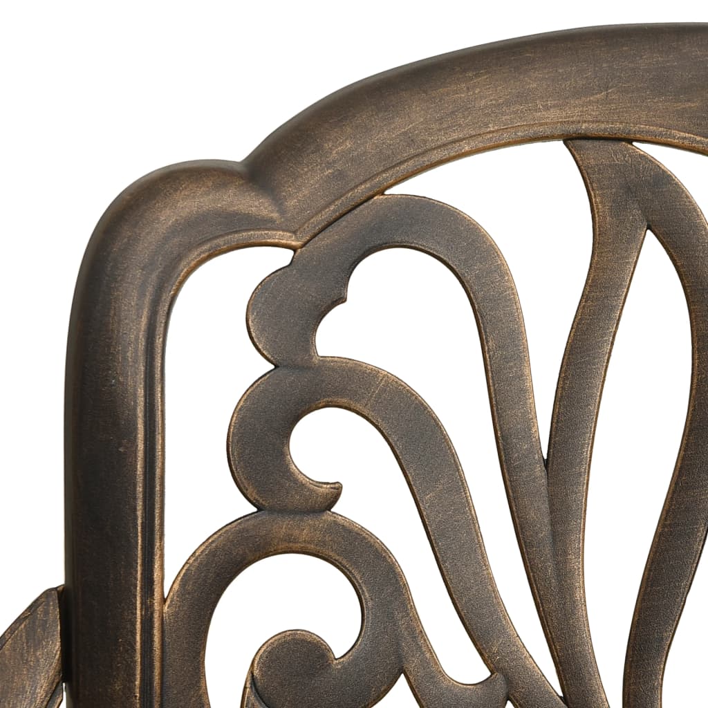 Garden Chairs 2 Pcs Cast Aluminium