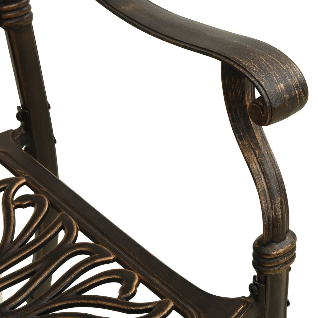 Garden Chairs 2 Pcs Cast Aluminium
