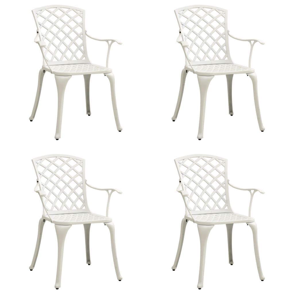 Garden Chairs 2 Pcs Cast Aluminium