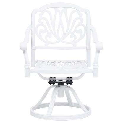 Swivel Garden Chairs 2 Pcs Cast Aluminium