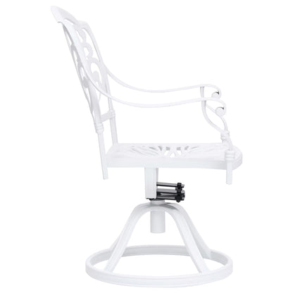Swivel Garden Chairs 2 Pcs Cast Aluminium