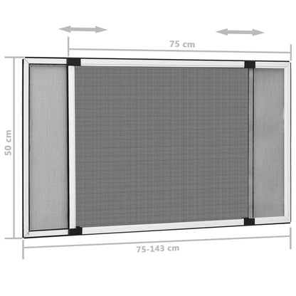 Extendable Insect Screen For Windows (75-143)X50 Cm