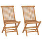 Folding Garden Chairs 6 Pcs Solid Wood Teak
