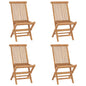 Folding Garden Chairs 6 Pcs Solid Wood Teak