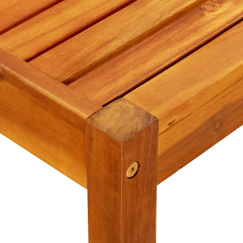 Garden Bench & Footrests Solid Acacia Wood