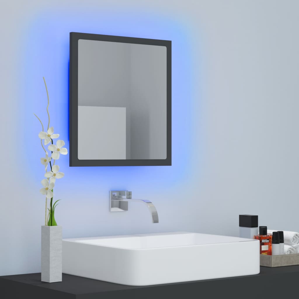 Led Bathroom Mirror 40X8.5X37 Cm Acrylic