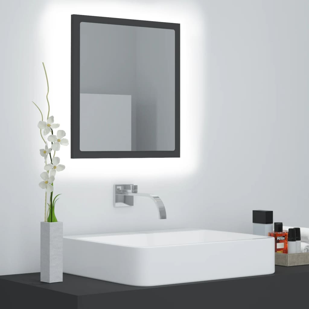 Led Bathroom Mirror 40X8.5X37 Cm Acrylic